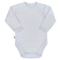 Kojenecké body s dlouhým rukávem New Baby Pastel šedé