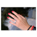 OLIVIE Luxusní stříbrný prsten BRILLANT 5353