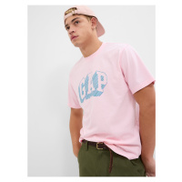 Růžové pánské tričko s logem GAP