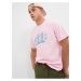 Růžové pánské tričko s logem GAP