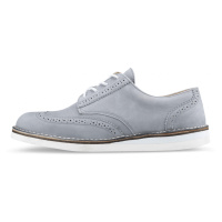 Vasky Brogue Low Grey - Pánské kožené polobotky šedé - jarní / podzimní obuv Flexiko česká výrob