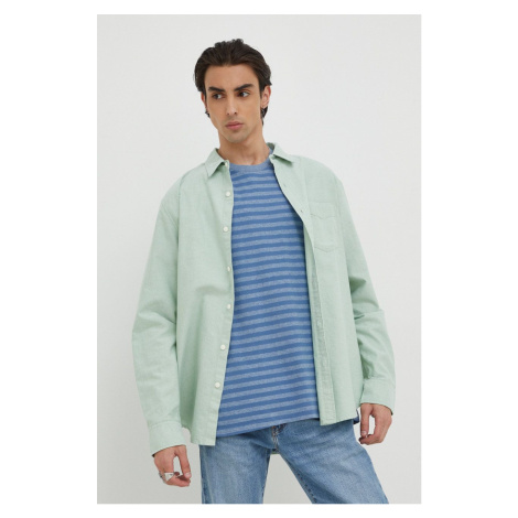 Košile Levi's zelená barva, regular, s klasickým límcem, 85748.0127-Greens Levi´s