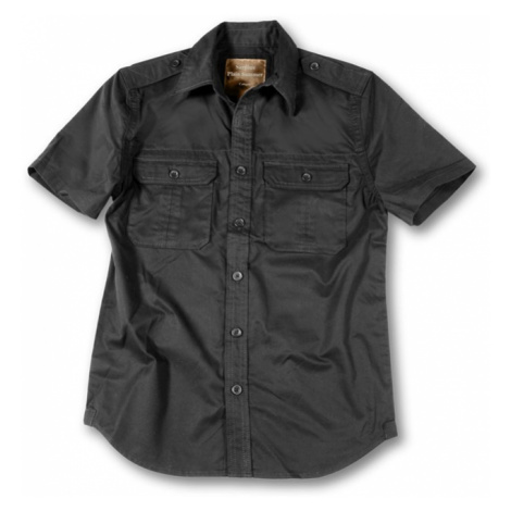 Surplus Košile Plain Summer Shirt krátký rukáv černá