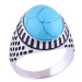 AutorskeSperky.com - Stříbrný prsten s tyrkysem - S222