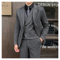 Trojdílný oblek 3v1 sako, vesta a kalhoty JF478