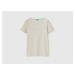 Benetton, T-shirt In 100% Cotton With Glitter Print Logo