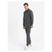 Ombre Men's tracksuit set sweatshirt with polo collar + pants