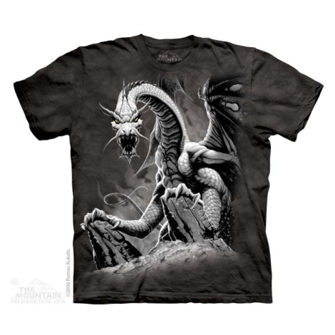 The Mountain Dětské batikované tričko - Black Dragon - černé