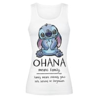 Lilo & Stitch Ohana Means Family Dámský top bílá