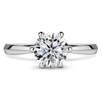 Minerva | Zásnubní prsten se středovým diamantem 1.310ct, bílé zlato