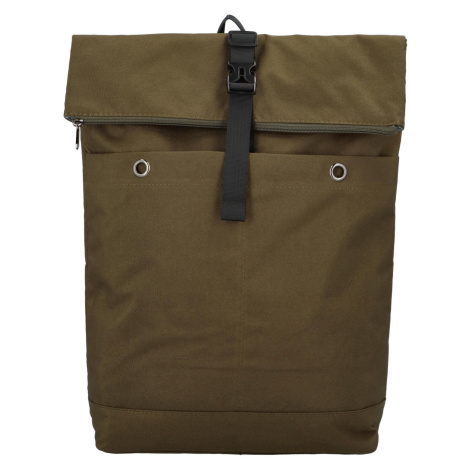 Praktický látkový batoh na notebook Lauko, khaki New Berry