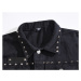 Pánská džínová vesta vintage s kovovými cvočky
