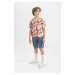 DEFACTO Boy&#39;s Cargo Pocket Jean Shorts