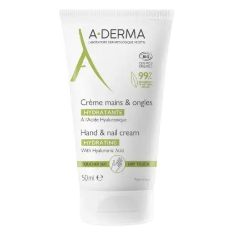 A-Derma Original Care hydratační krém na ruce a nehty s kyselinou hyaluronovou 50 ml
