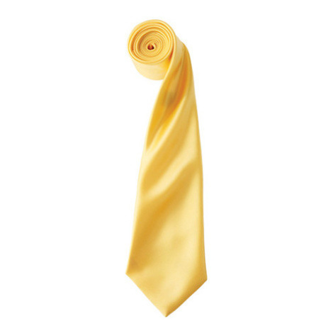 Premier Workwear Pánská saténová kravata PR750 Sunflower -ca. Pantone 136c