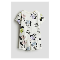 H & M - Žerzejové pyžamo's potiskem - bílá