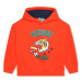 Dětská mikina Kenzo Kids oranžová barva, s kapucí, s potiskem