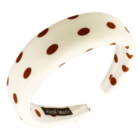 Flamenco Mystique Čelenka Creamy Dots, Obvod 44 cm, Průměr 13,5 cm, Šířka 4 cm