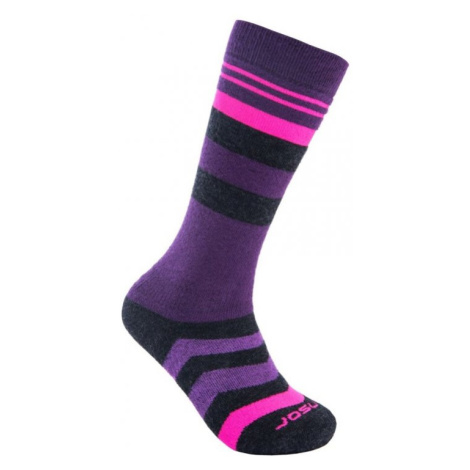 Ponožky dětské SENSOR SLOPE MERINO černá/růžová/fialová