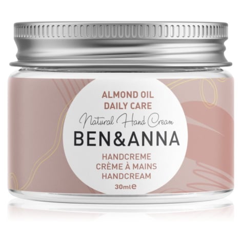 BEN&ANNA Natural Hand Cream Daily Care krém na ruce s mandlovým olejem 30 ml