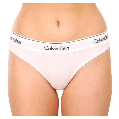 Dámská tanga Calvin Klein bílá (F3786E-100)