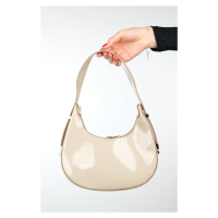 LuviShoes SUVA Beige Patent Leather Women's Handbag