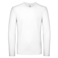 B&C Pánské tričko s dlouhým rukávem TU05T White