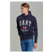 MIKINA GANT D2. GANT TAG SWEAT HOODIE modrá