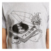 Dedicated T-shirt Stockholm Coffee Vinyl Grey Melange