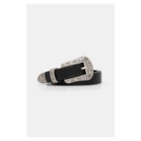 Kožený pásek Kenzo 20 mm Western Belt dámský, černá barva, FE68CE042L25.99