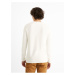 Bílý pánský lehký svetr s knoflíky Celio Cehenpik