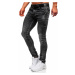Černé pánské džíny regular fit s paskem Bolf 30035W0