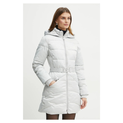 Bunda Guess SELINE dámská, šedá barva, zimní, W4BL58 WGL72