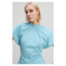 Tričko karl lagerfeld zip sleeve t-shirt still water