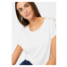 Bonprix BODYFLIRT tričko s krajkou Barva: Bílá, Mezinárodní