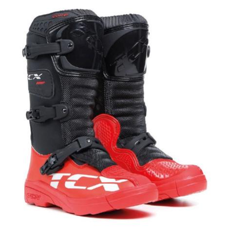 TCX COMP KID dětské moto boty černá/červená
