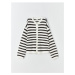 LC Waikiki Crew Neck Striped Long Sleeve Girl's Knitwear Cardigan