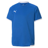 Puma TEAM LIGA JERSEY TEE Juniorské fotbalové triko, modrá, velikost