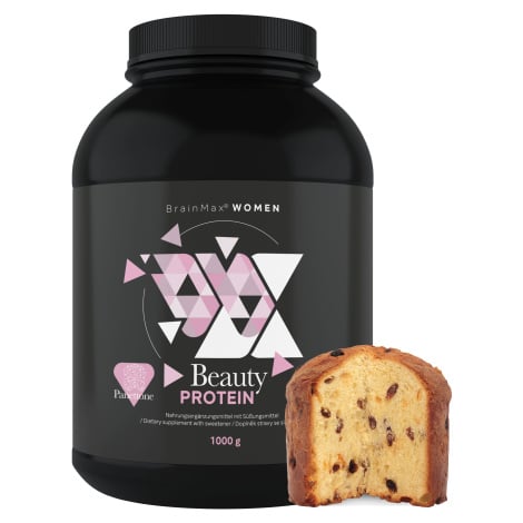 BrainMax Women Beauty Protein, protein pro ženy s kolagenem, keratinem a vitamíny, 1000 g Příchu