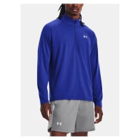 Under Armour Tričko UA STREAKER HALF ZIP-BLU - Pánské