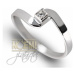 Briliantový prsten z bílého zlata 0023 + DÁREK ZDARMA