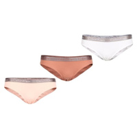 Calvin Klein BIKINI 3PK Dámské kalhotky, hnědá, velikost