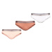 Calvin Klein BIKINI 3PK Dámské kalhotky, hnědá, velikost