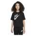 Nike SPORTSWEAR ESSENTIAL Dívčí tričko, černá, velikost