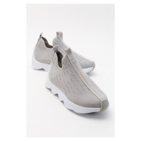 LuviShoes Bubny Gray Knitwear Women's Sneakers