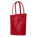 Bagind Belka Red - dámská kožená kabelka červená