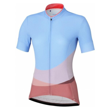 Dámský cyklistický dres Shimano Sumire Jersey Blue/Orange