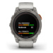 Garmin Fēnix 7 Pro Sapphire Solar Edition Titanium s řemínkem Fog Gray / Ember Orange 010-02777-