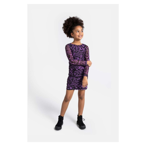 Dívčí šaty Coccodrillo fialová barva, mini