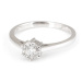 Prsten z bílého zlata s diamanty MOISS 00520549 + dárek zdarma